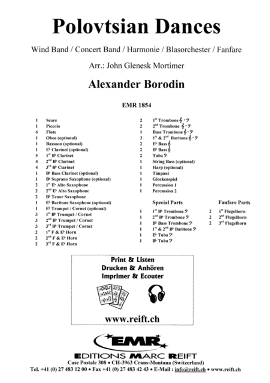 Polovtsian Dances Concert Band scores gallery preview page 2