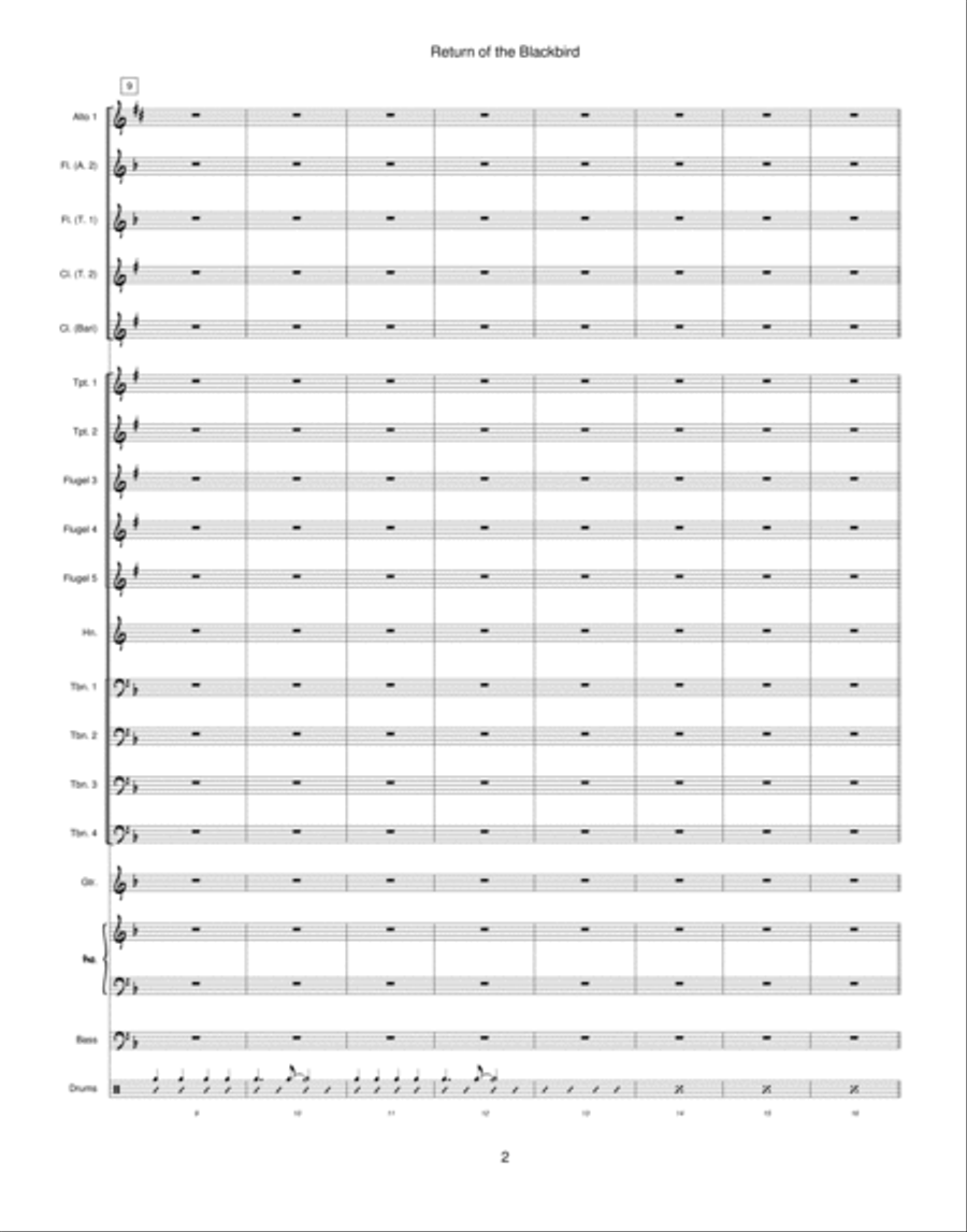 Return of the Blackbird Jazz Ensemble scores gallery preview page 2
