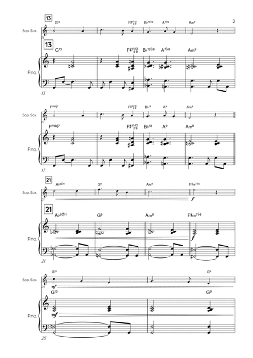 Silent Night | Soprano Sax & Piano (C) image number null