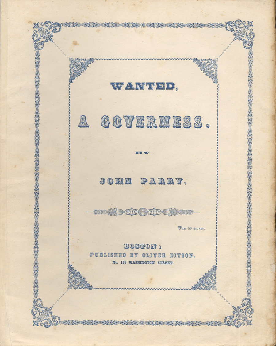 Wanted. A Governess