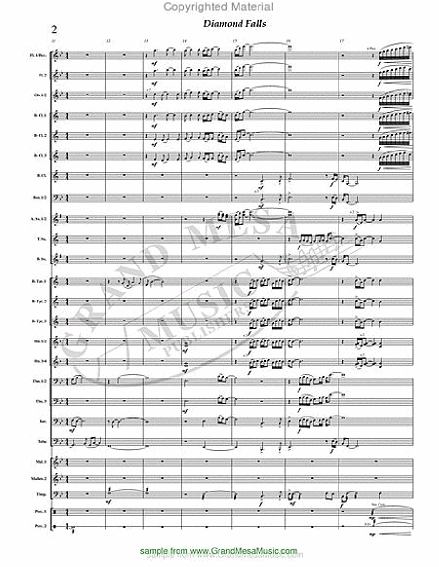 Diamond Falls Concert Band scores gallery preview page 3