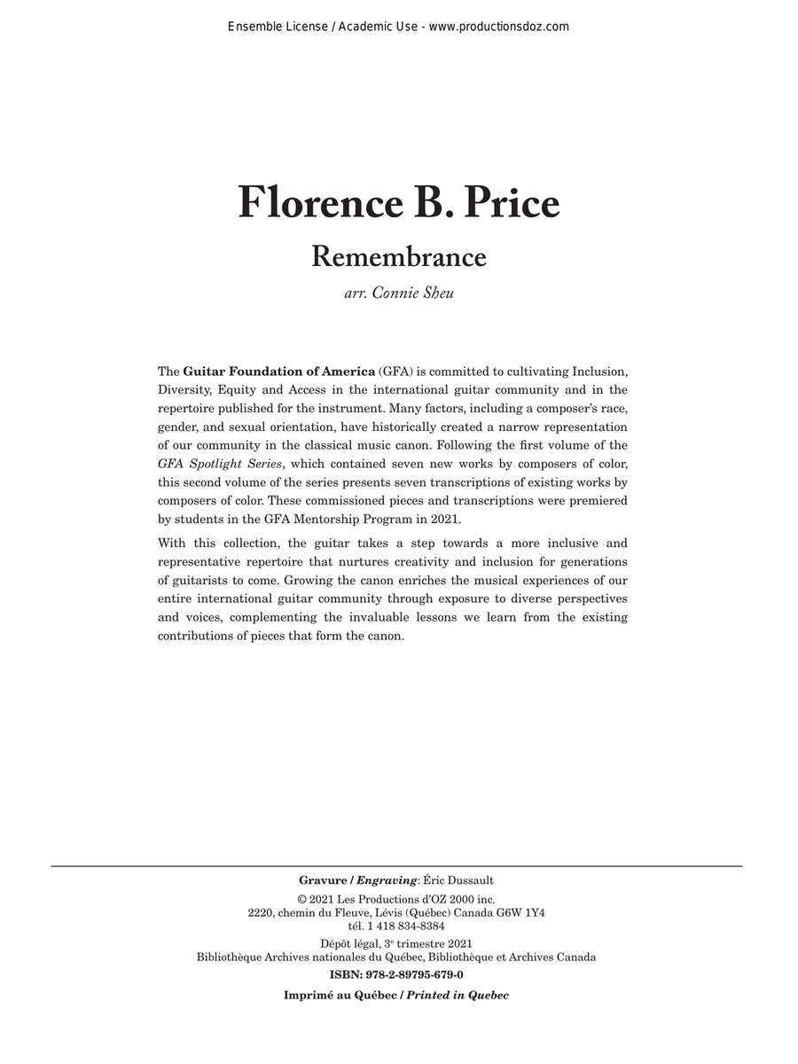 GFA Spotlight Series, Remembrance