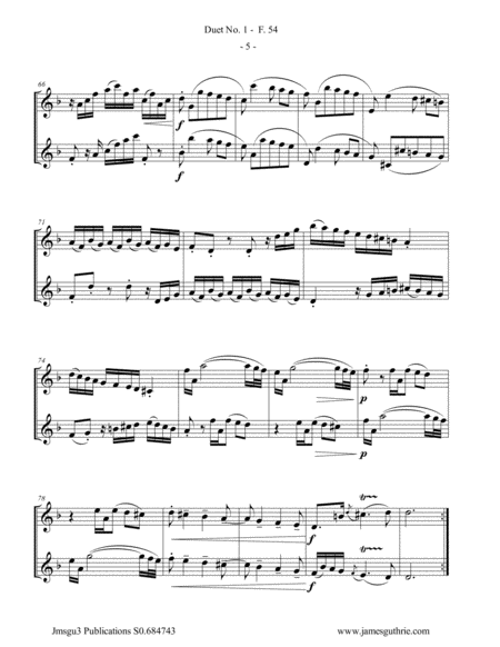 WF Bach: Duet No. 1 for English Horn Duo image number null