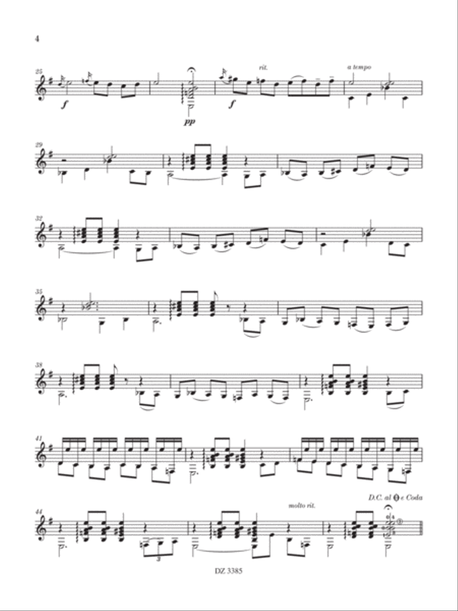 4 Spanish Pieces 4 Spanish Pieces Classical Guitar scores gallery preview page 5