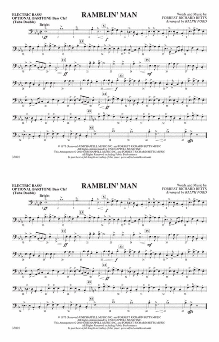 Ramblin' Man: Electric Bass