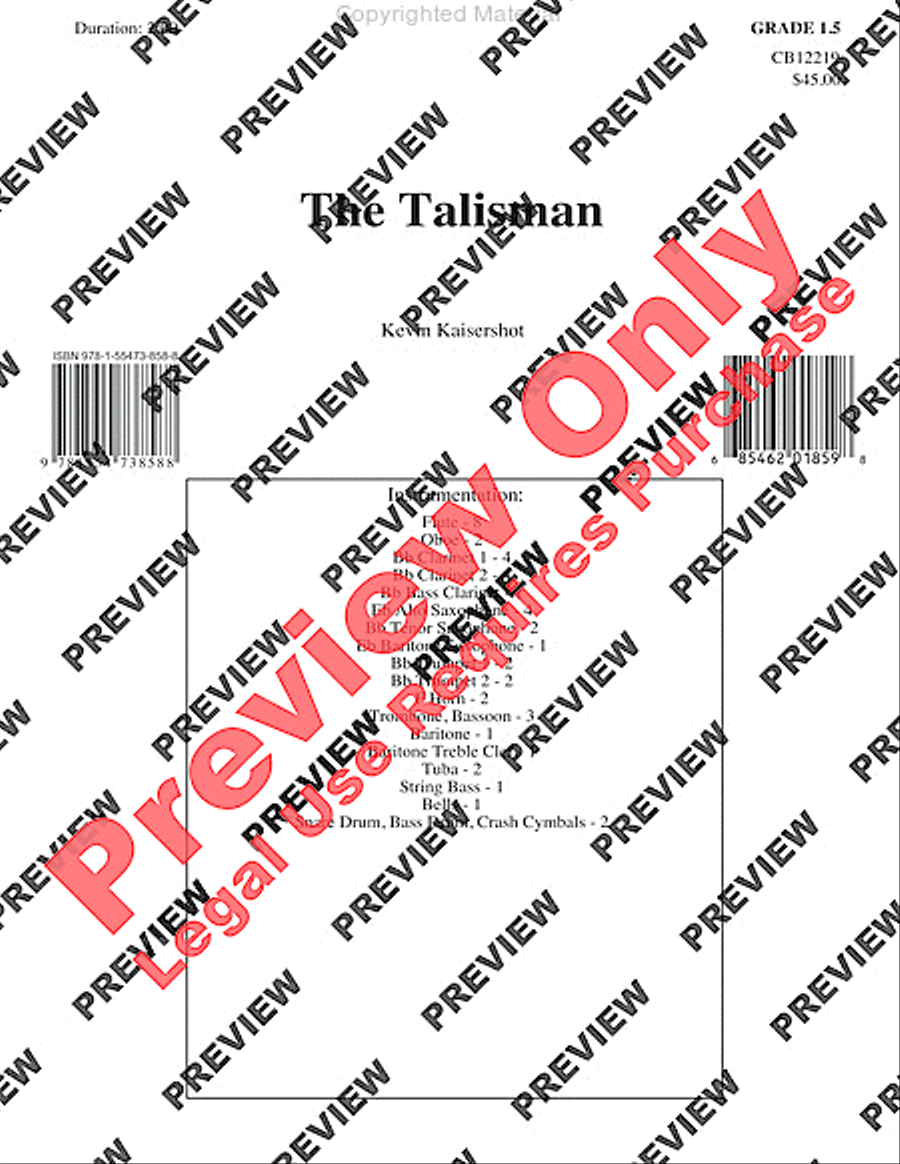 The Talisman Concert Band scores gallery preview page 2