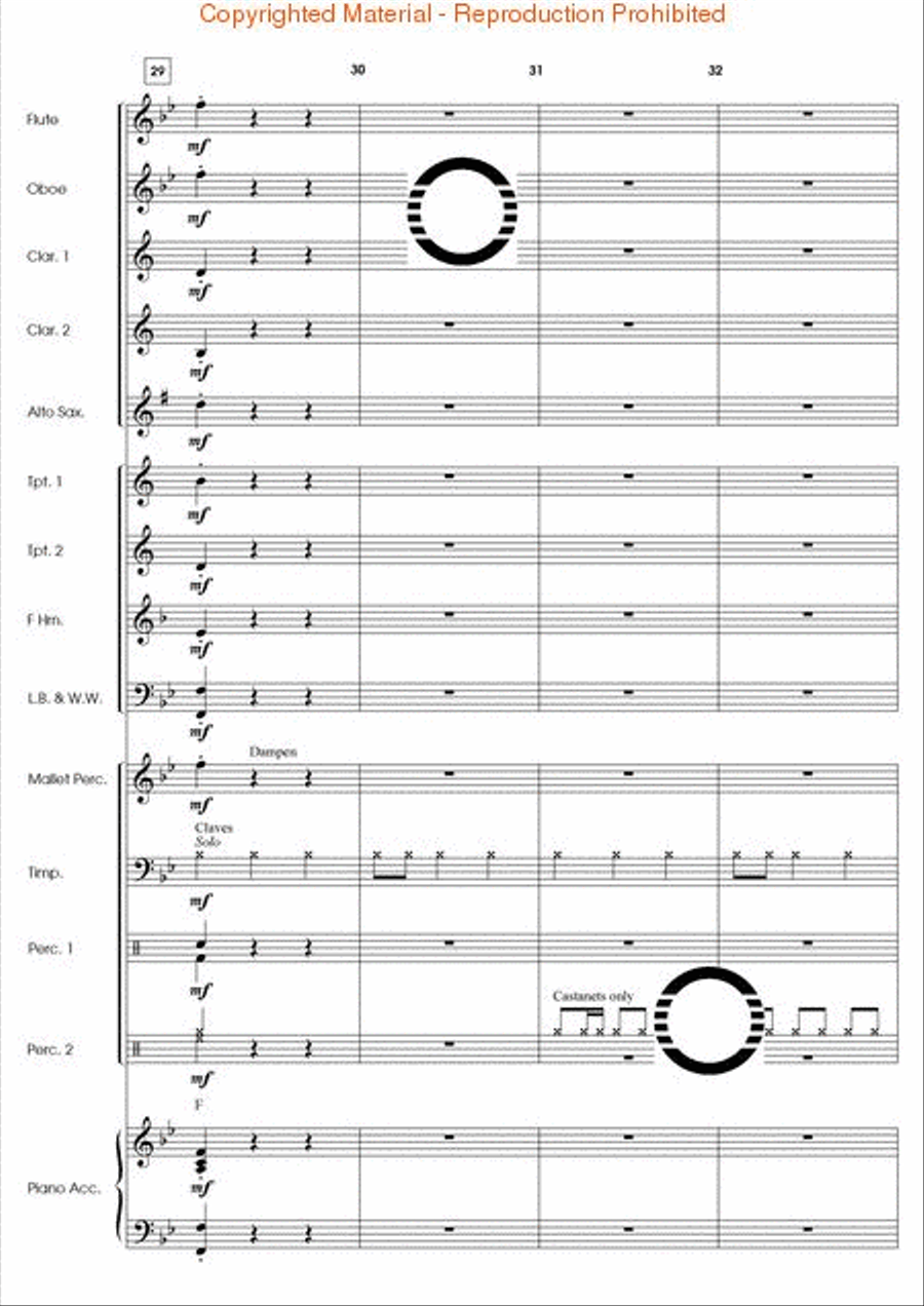 Fandango El Dorado Concert Band scores gallery preview page 9