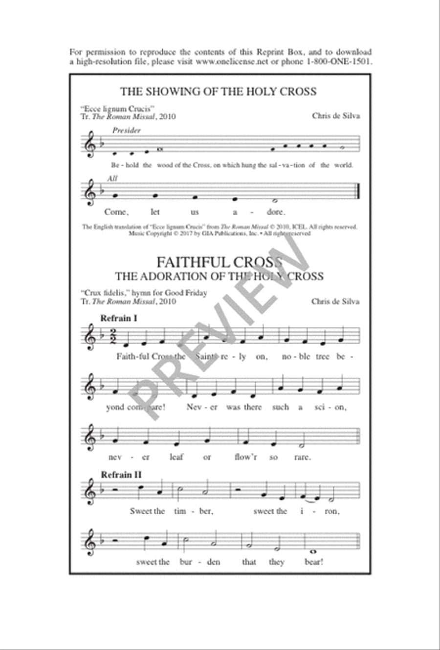 Faithful Cross Faithful Cross 3-Part scores gallery preview page 7