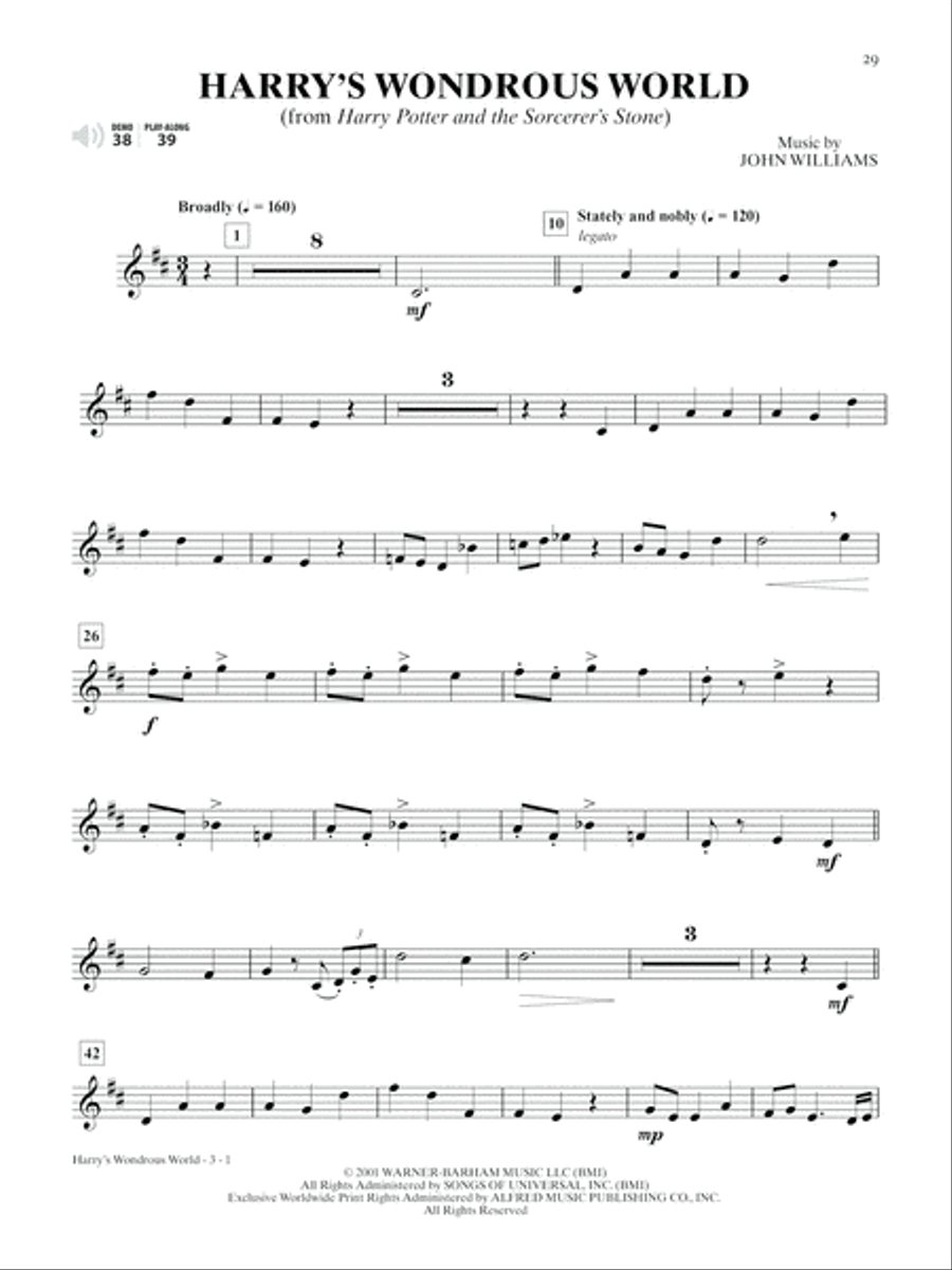 Ultimate Movie Instrumental Solos Trumpet Solo scores gallery preview page 3