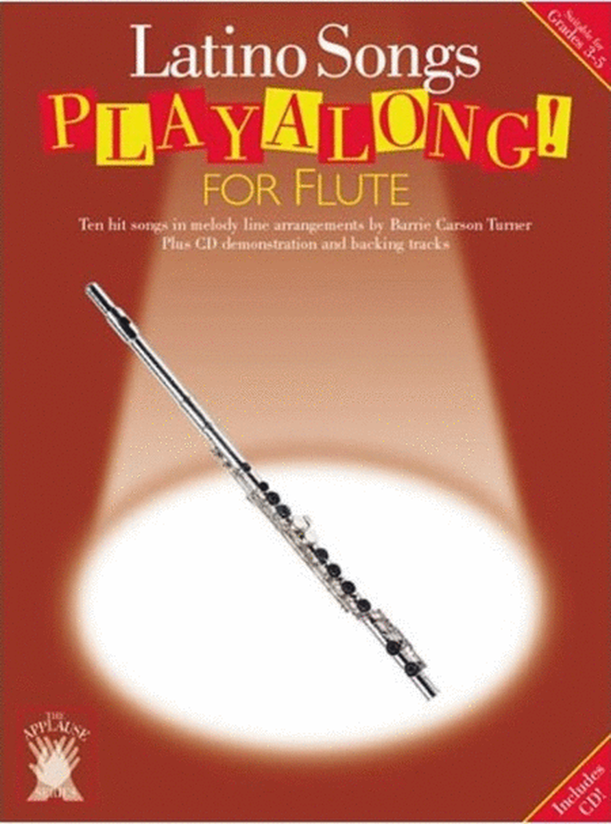 Applause Playalong Latino Flute Book/CD