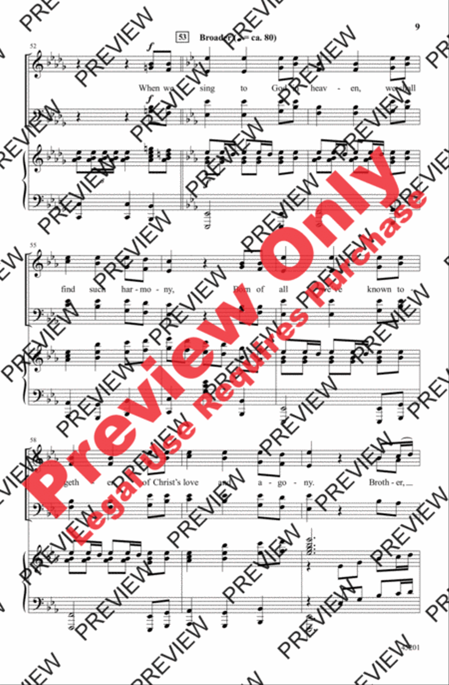 The Servant Song 4-Part scores gallery preview page 9