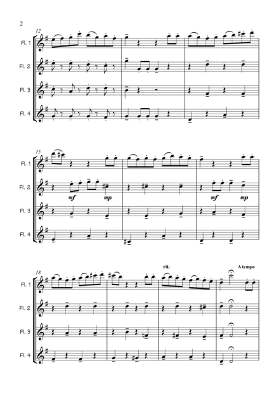 A Policeman's Lot - from Pirates of Penzance Woodwind Quartet scores gallery preview page 2