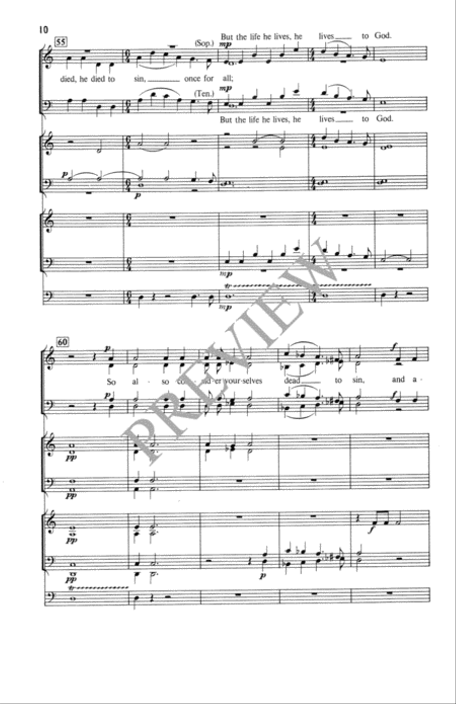 Processional for Easter Processional for Easter 4-Part scores gallery preview page 11