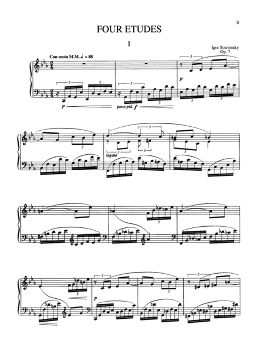 Four Etudes, Op. 7 Piano Method scores gallery preview page 4
