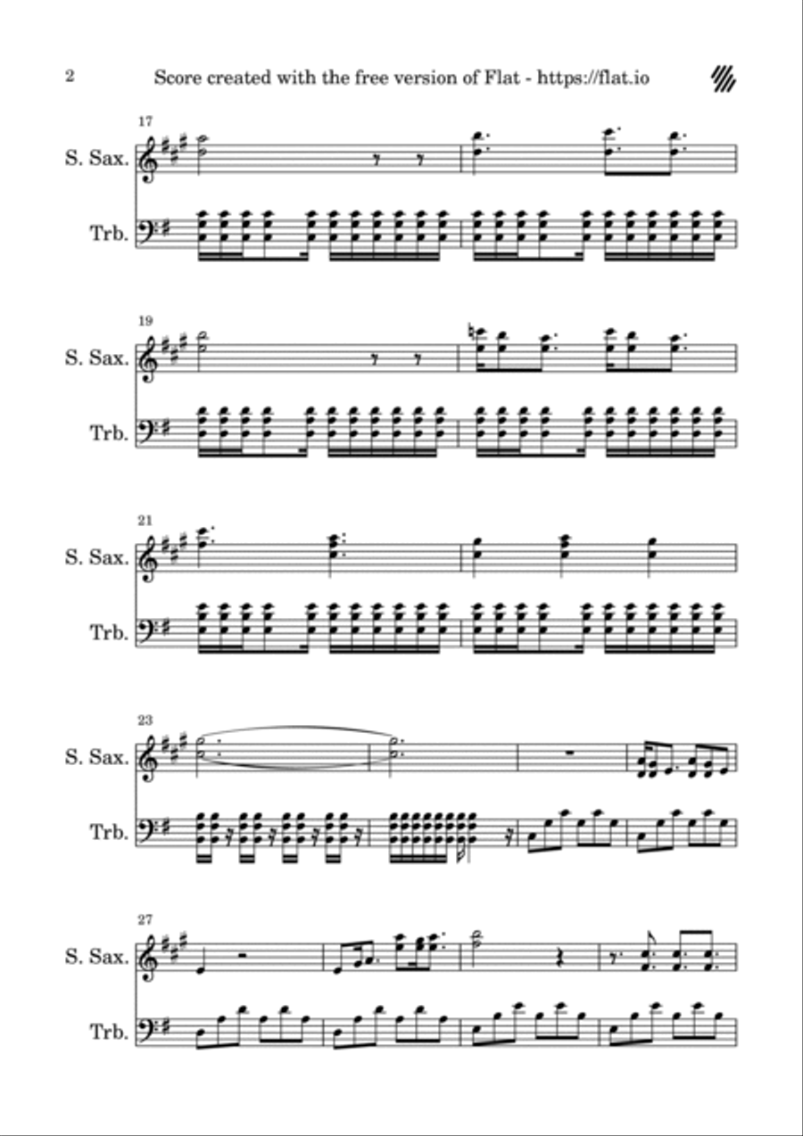 The Kill Trombone Duet scores gallery preview page 2