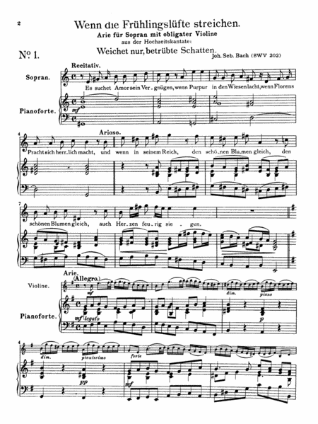 Soprano Arias from Church Cantatas (12 Secular), Volume 2 by Johann Sebastian Bach Flute Solo - Sheet Music
