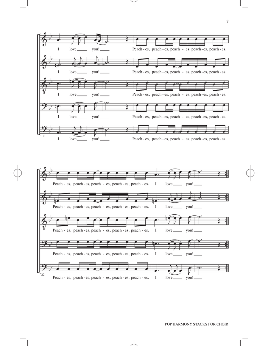 Pop Harmony Stacks for Choir Choir scores gallery preview page 5