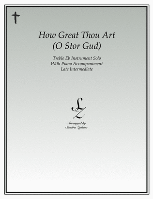 How Great Thou Art (treble Eb instrument solo)