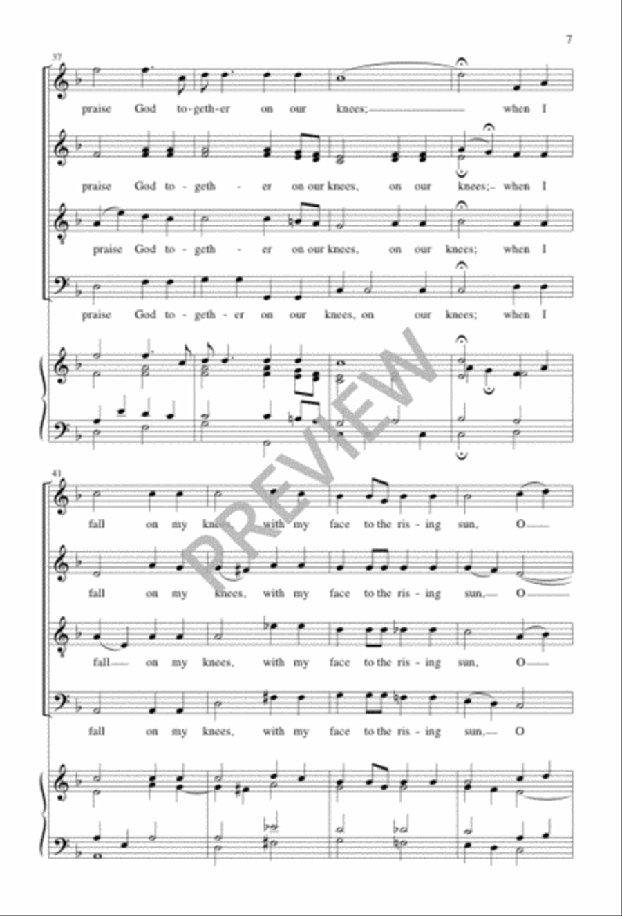Let Us Break Bread Together 4-Part scores gallery preview page 7