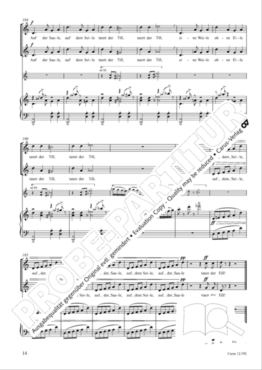 Eulenspiegeleien op. 146. Drei Eulenspiegelszenen Collection / Songbook scores gallery preview page 15