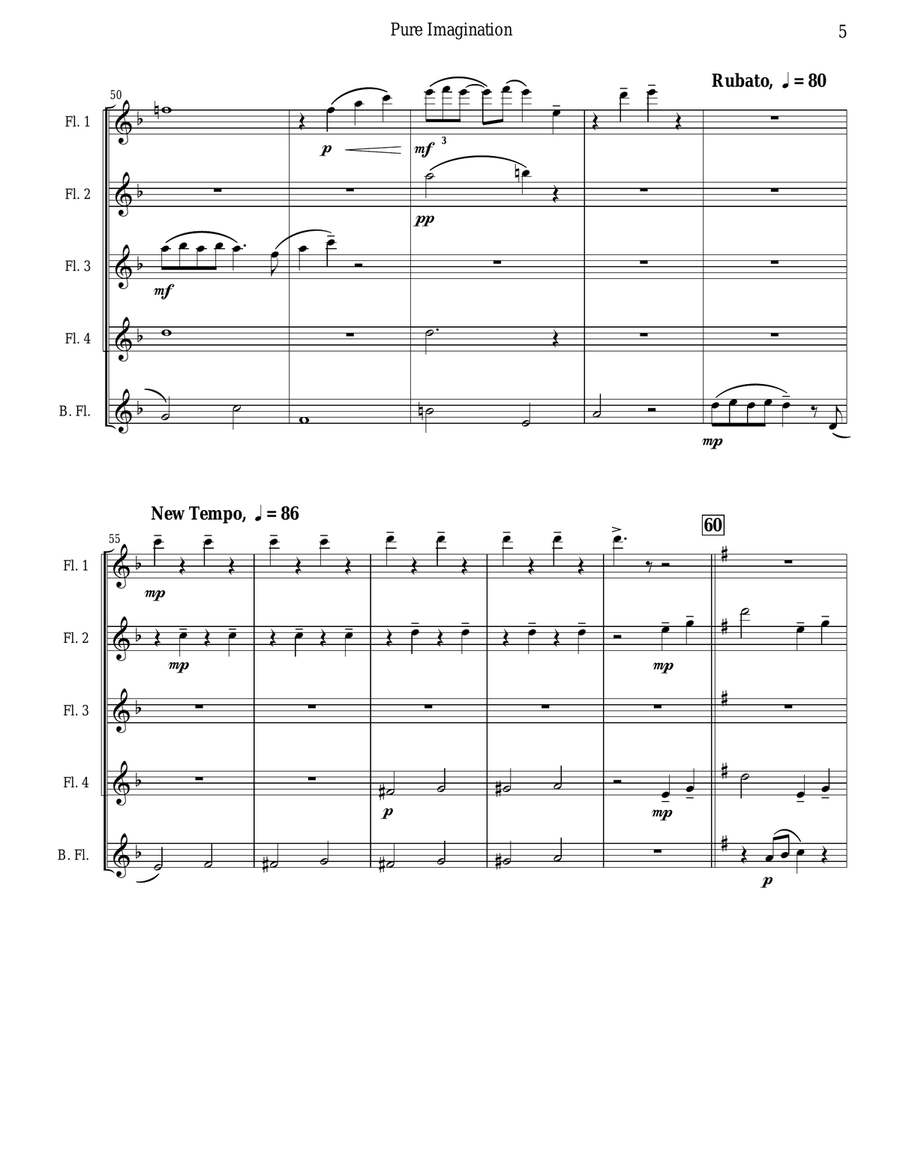 Pure Imagination Woodwind Ensemble scores gallery preview page 5