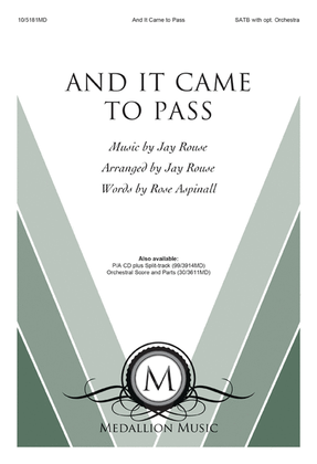 Book cover for And It Came to Pass