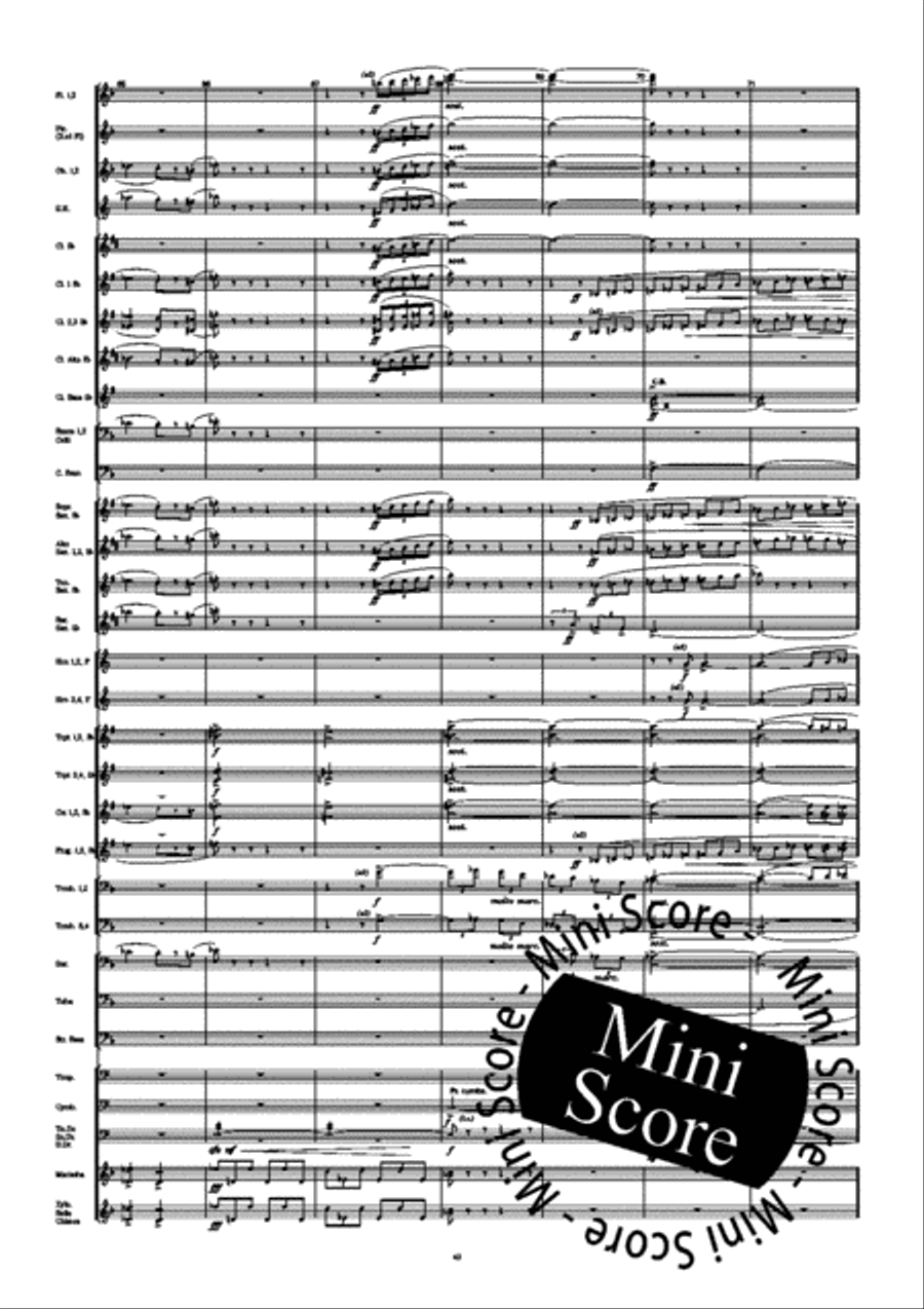 Fourth Symphony Fourth Symphony Concert Band scores gallery preview page 51