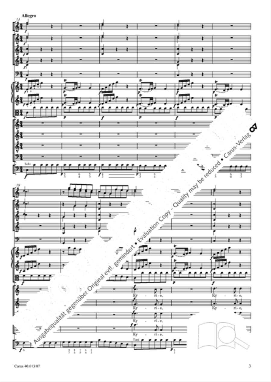 Mass in C (Missa in C) Mass in C (Missa in C) 4-Part scores gallery preview page 10