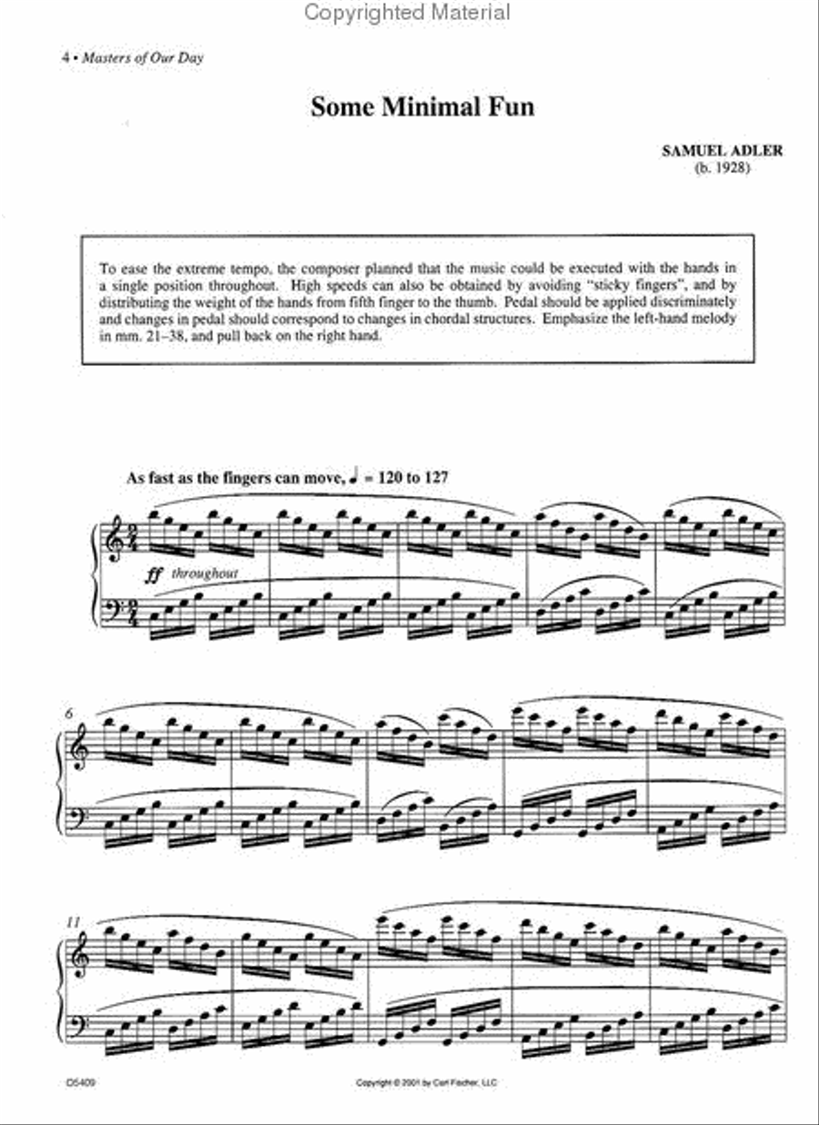 Masters of Our Day Piano Solo scores gallery preview page 2