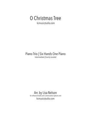 Book cover for O Christmas Tree Piano Tree (1 piano, 6 hands ), Intermediate