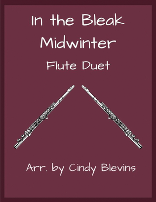 In the Bleak Midwinter, for Flute Duet