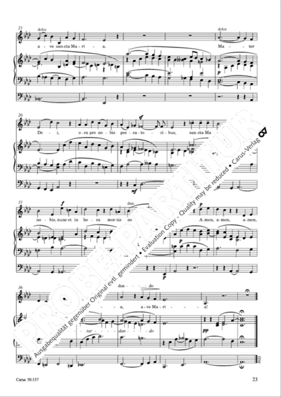 Sechs religiose Gesange op. 157 Score scores gallery preview page 24