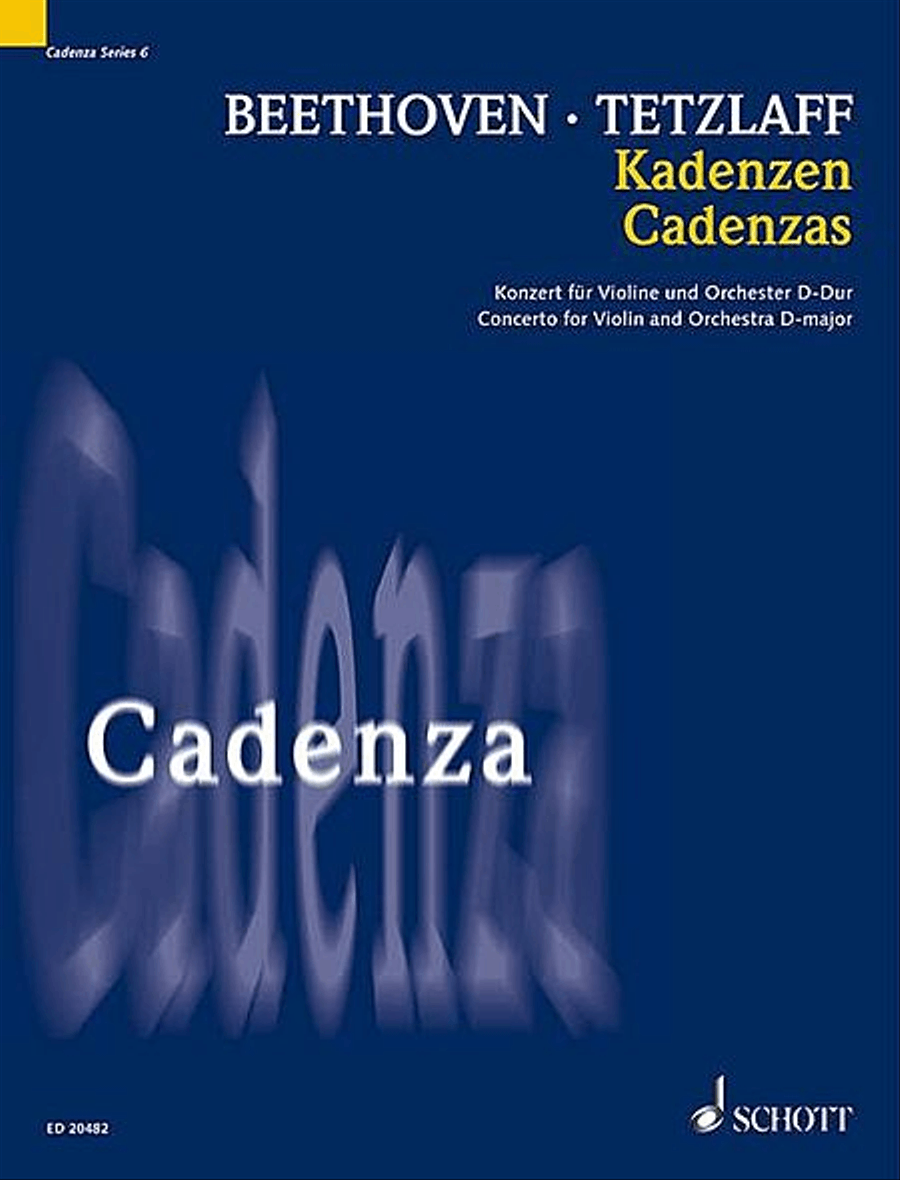 Cadenza - Concerto for Violin and Orchestra in D Major Violin Solo scores gallery preview page 1