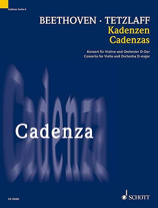 Book cover for Cadenza - Concerto for Violin and Orchestra in D Major