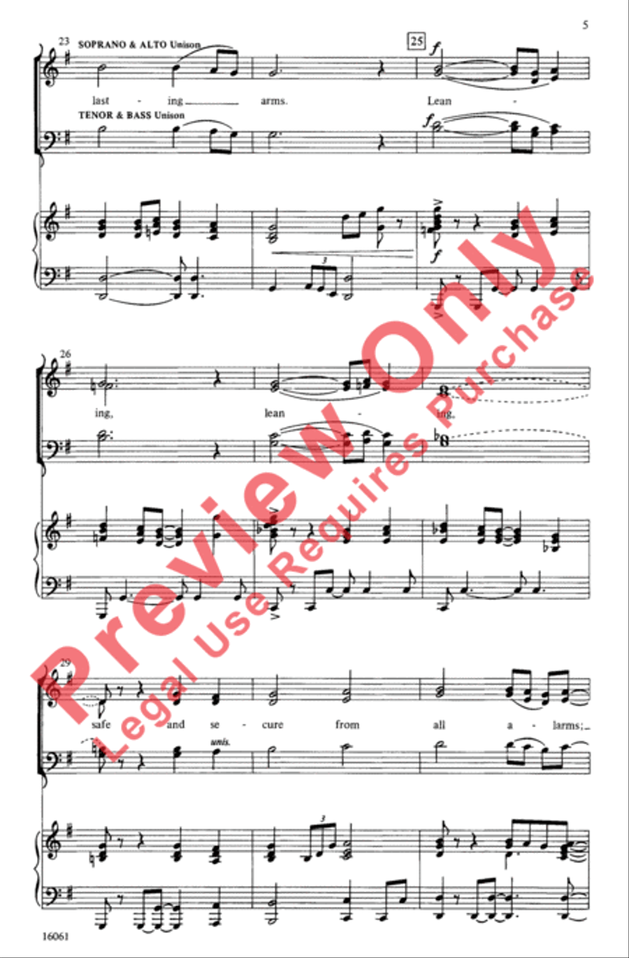 Leaning on the Everlasting Arms 4-Part scores gallery preview page 5