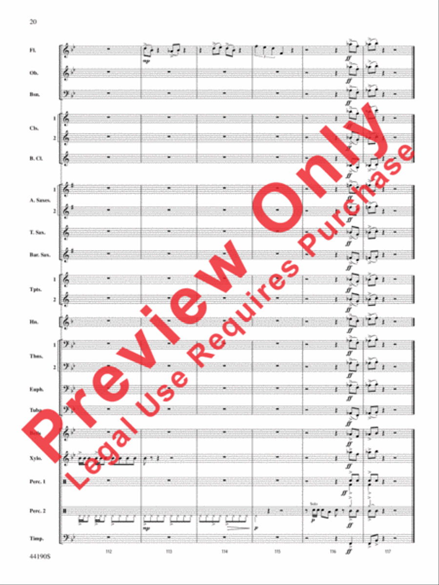 Dynamo Concert Band scores gallery preview page 21