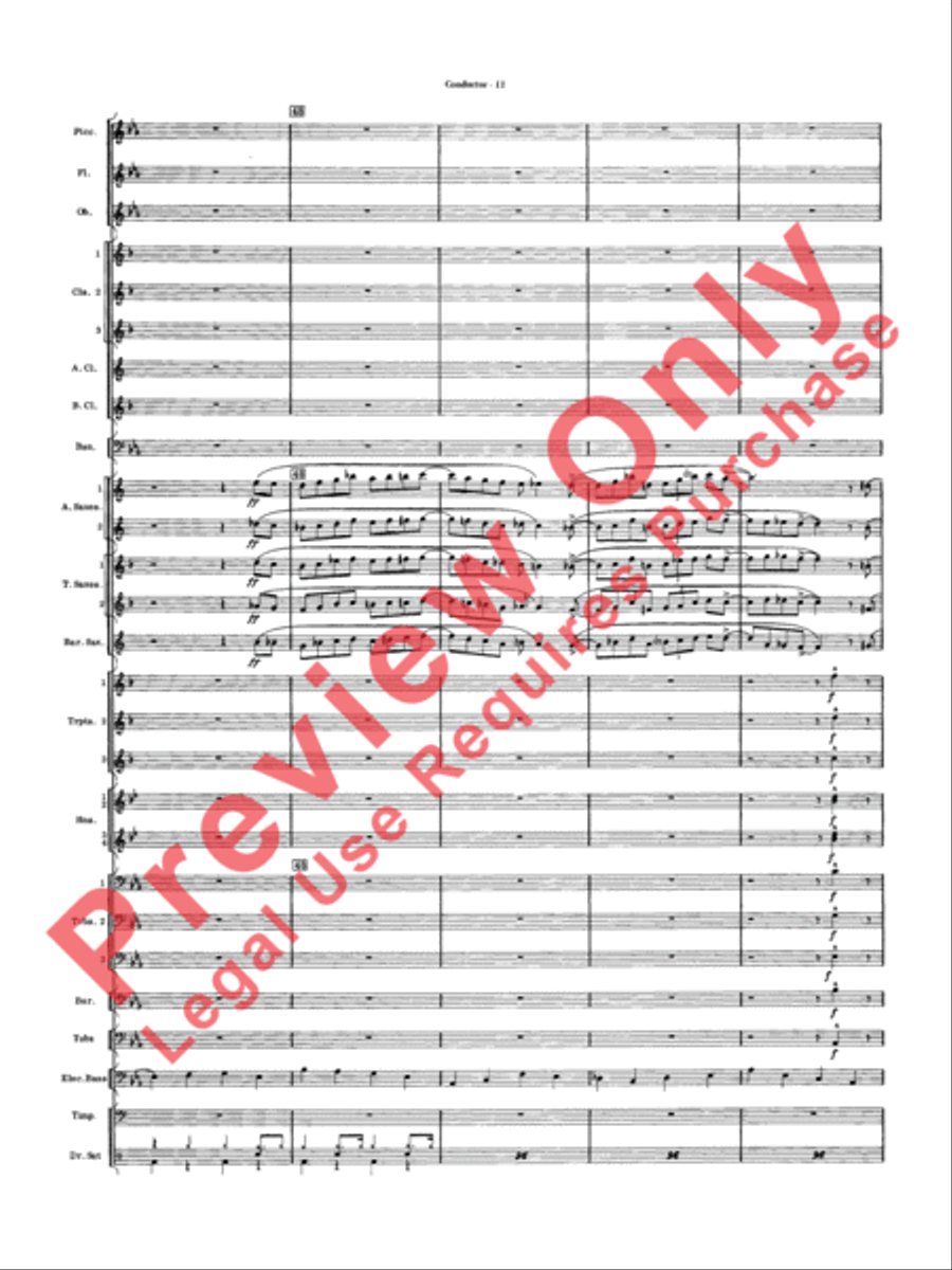 Five to Go Concert Band scores gallery preview page 13