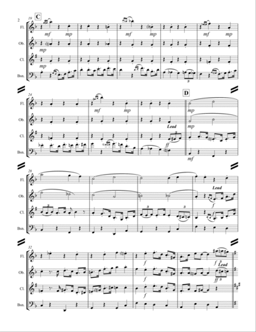 Bubbles In The Wine Woodwind Quartet scores gallery preview page 3