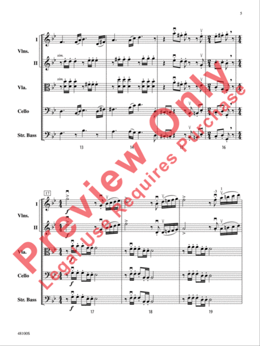 Prelude in G Minor String Orchestra scores gallery preview page 6