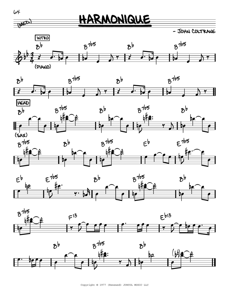 Harmonique Piano scores gallery preview page 1