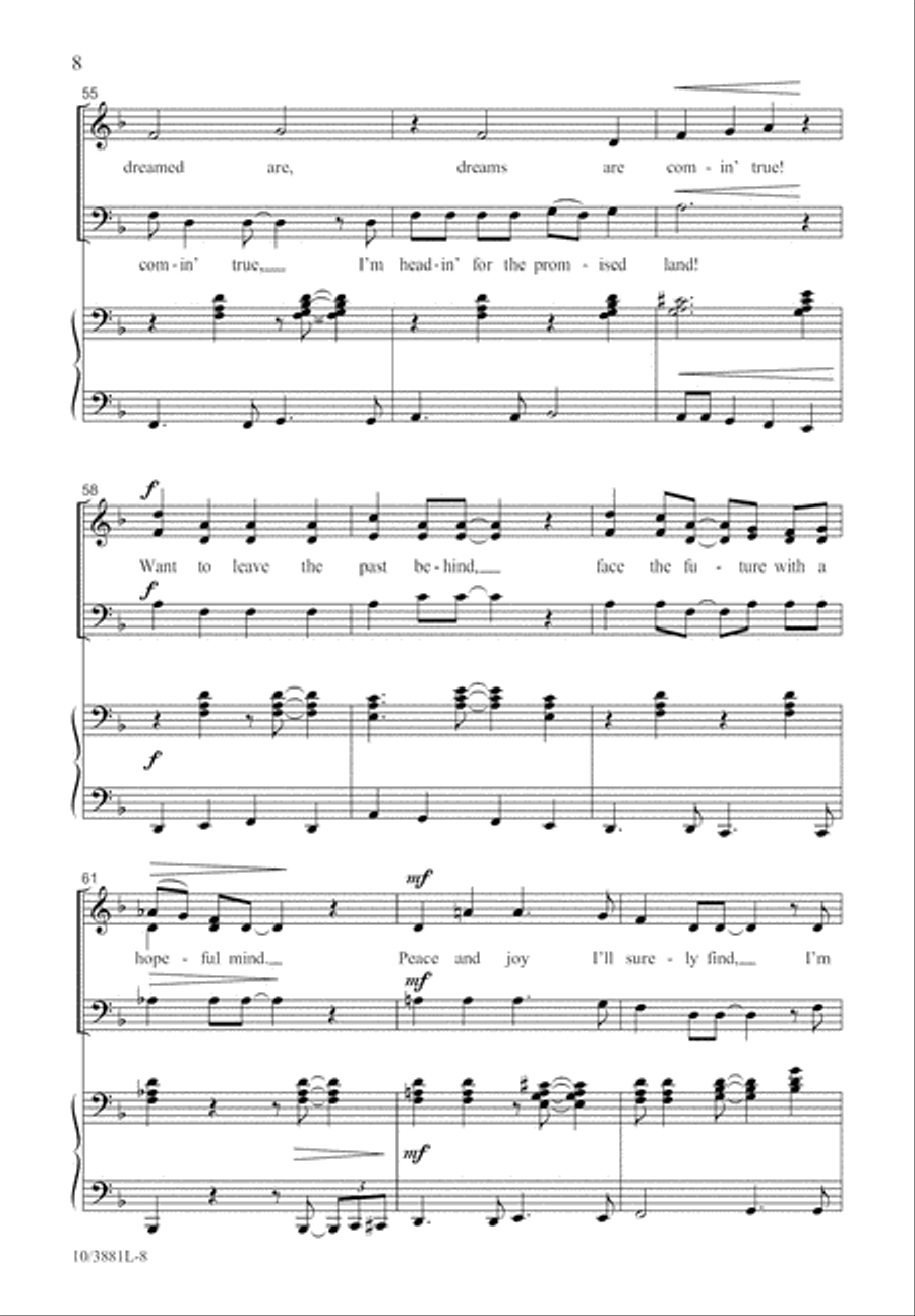 Promised Land 3-Part scores gallery preview page 8