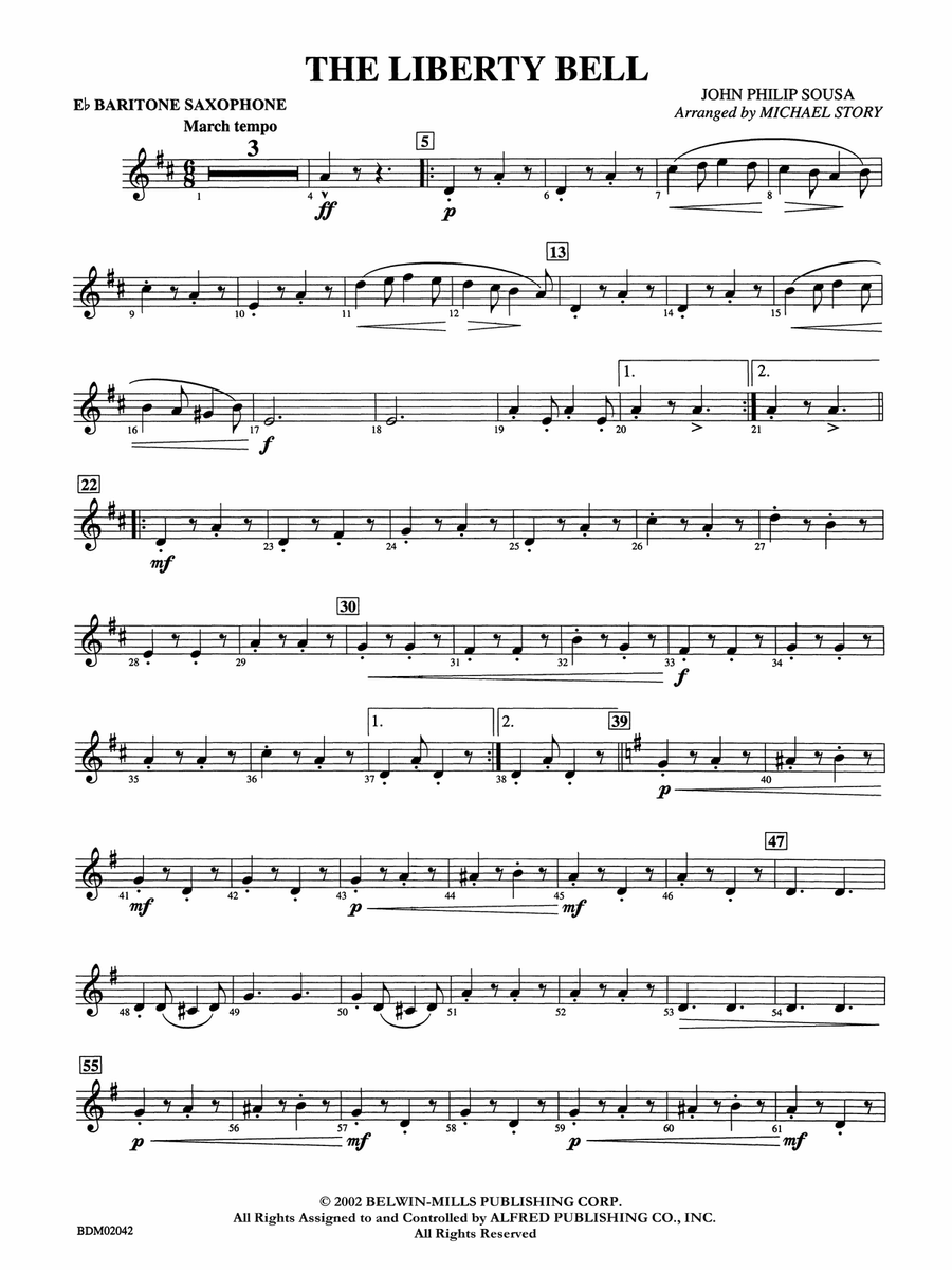 The Liberty Bell: E-flat Baritone Saxophone