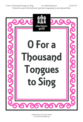 Book cover for O For a Thousand Tongues to Sing