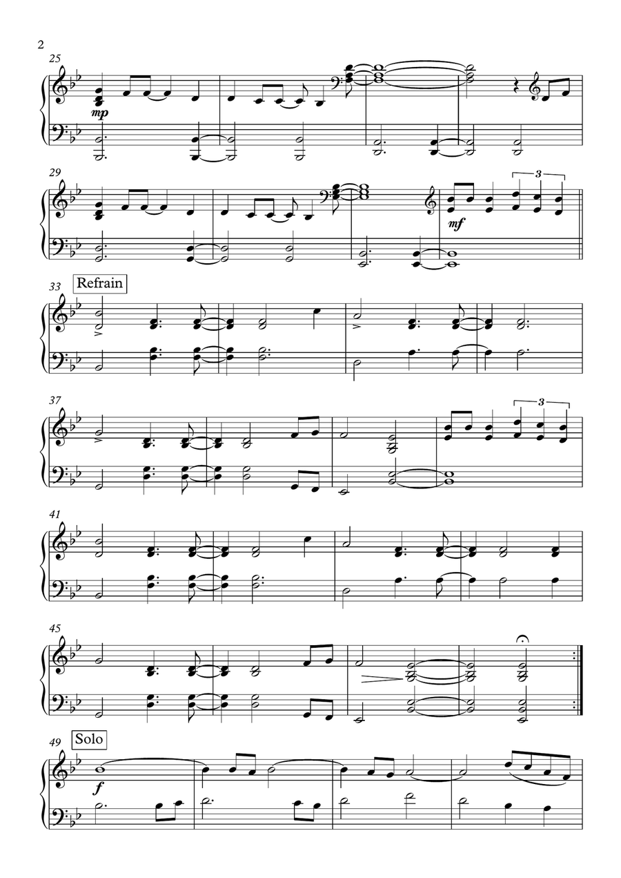 Melodie Melodie Easy Piano scores gallery preview page 2