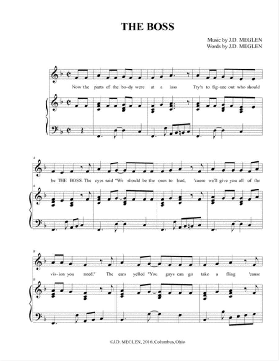 THE BOSS Voice scores gallery preview page 1