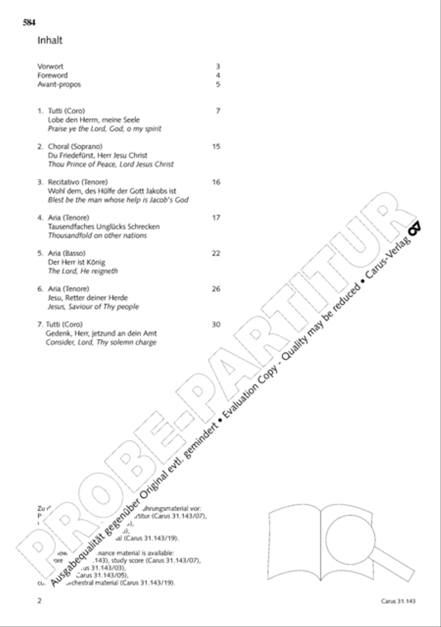 The Complete Sacred Vocal Works (Das geistliche Vokalwerk) Voice scores gallery preview page 585
