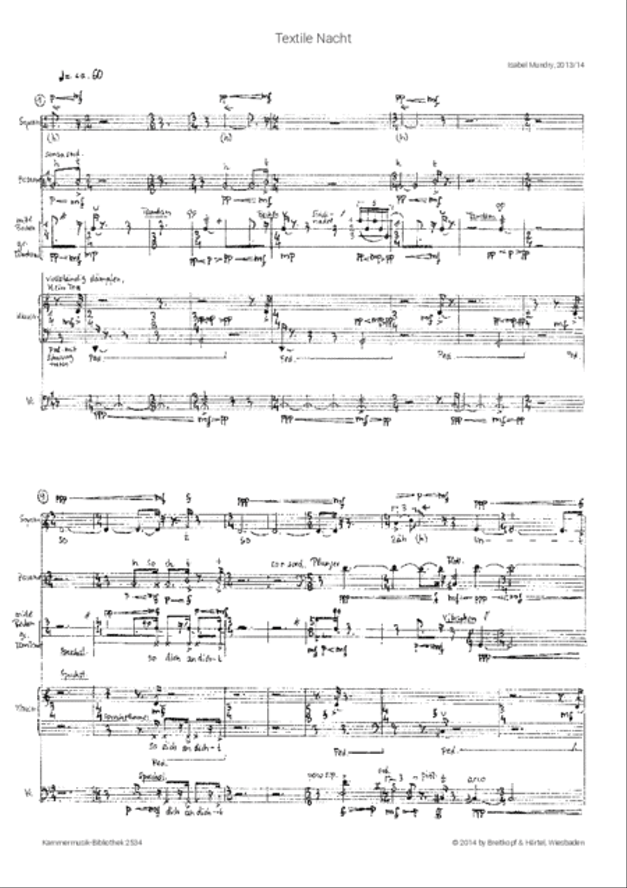 Textile Nacht String Quartet scores gallery preview page 2