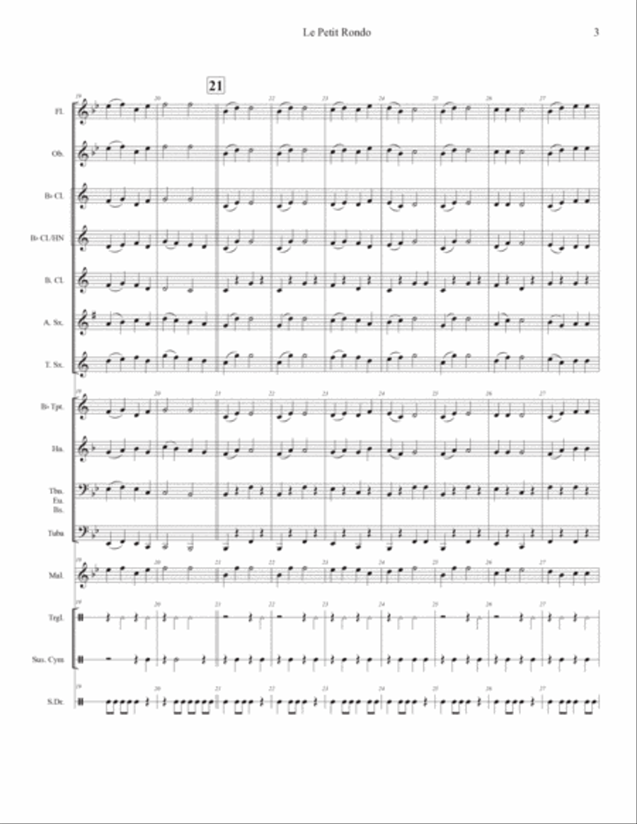 Le Petit Rondo Concert Band scores gallery preview page 6