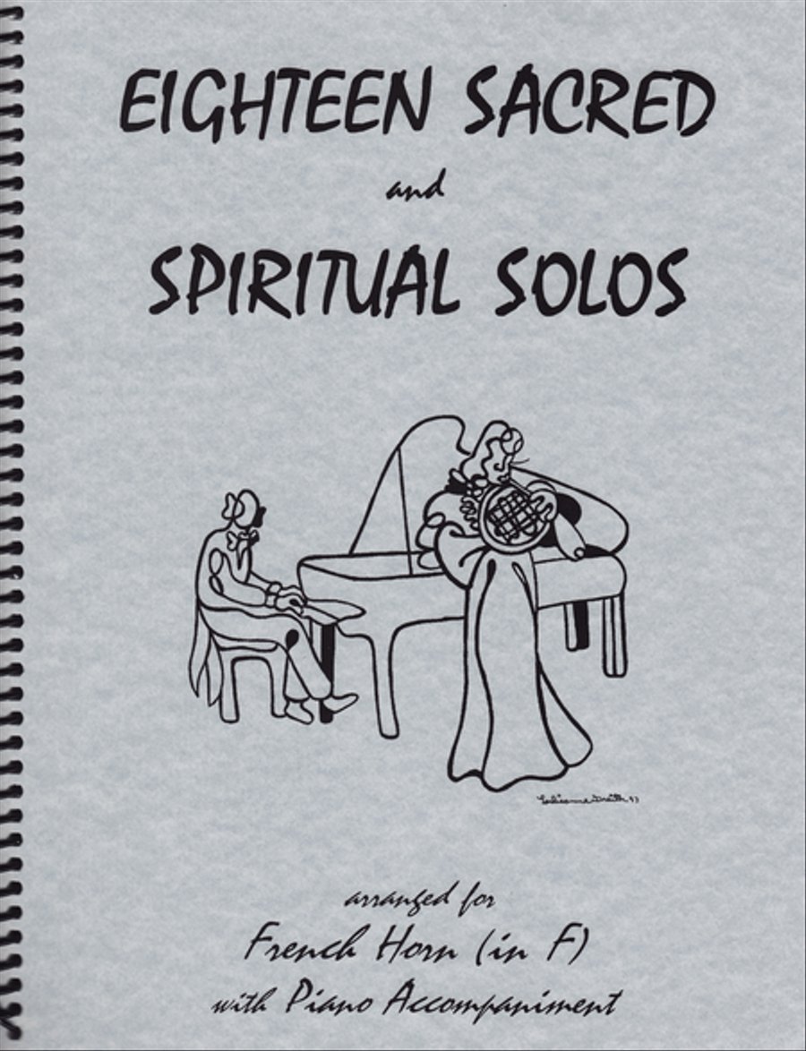 18 Sacred and Spiritual Solos for French Horn Horn scores gallery preview page 1