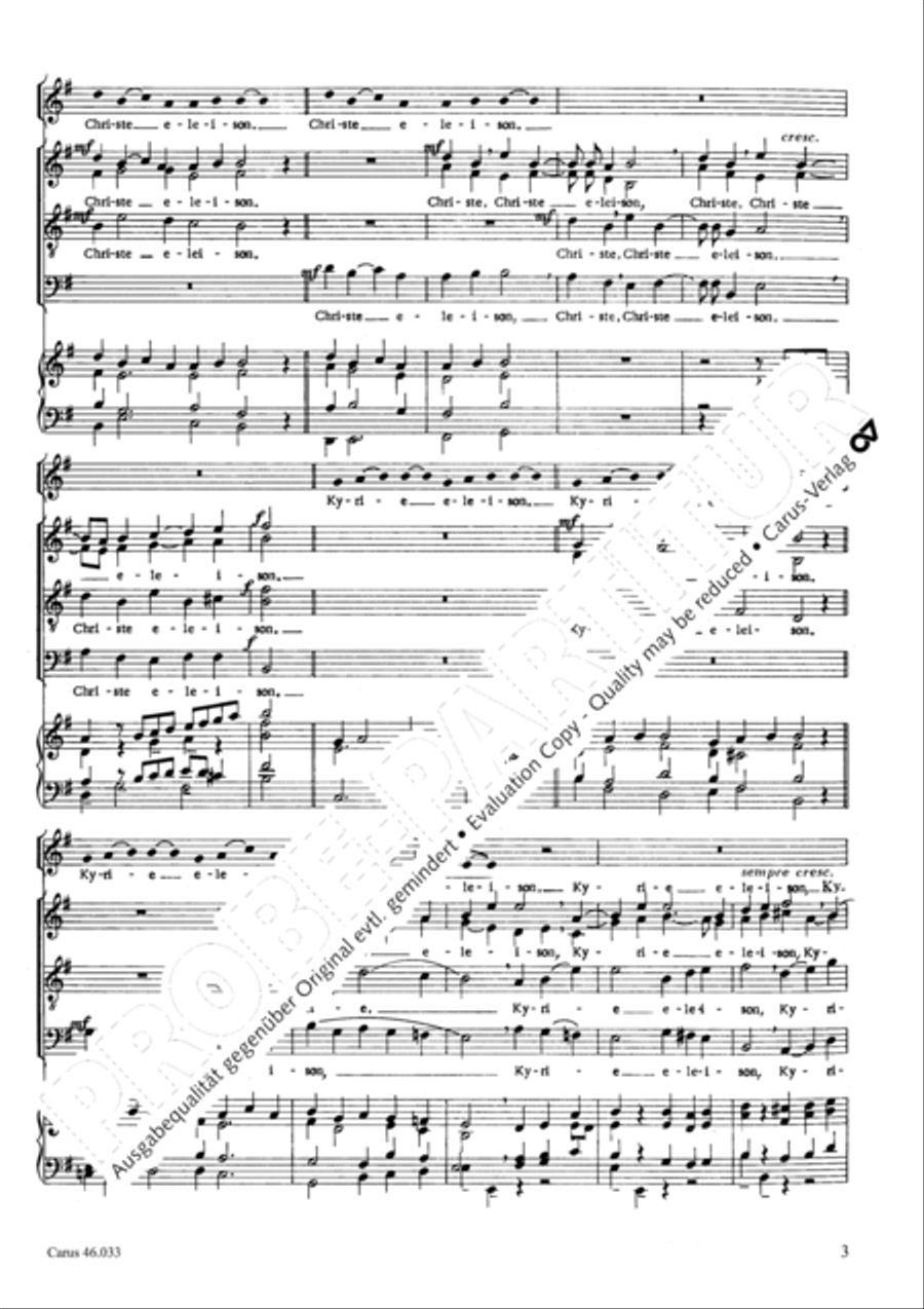 Missa Choralis zu GL 401-404 4-Part scores gallery preview page 4